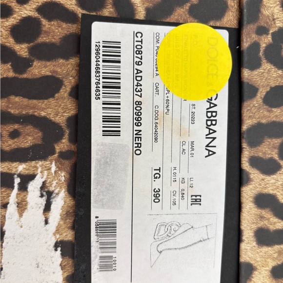 Authentic Dolce & Gabbana Black Heeled Boots with Silver Accent - Picture 9 of 10